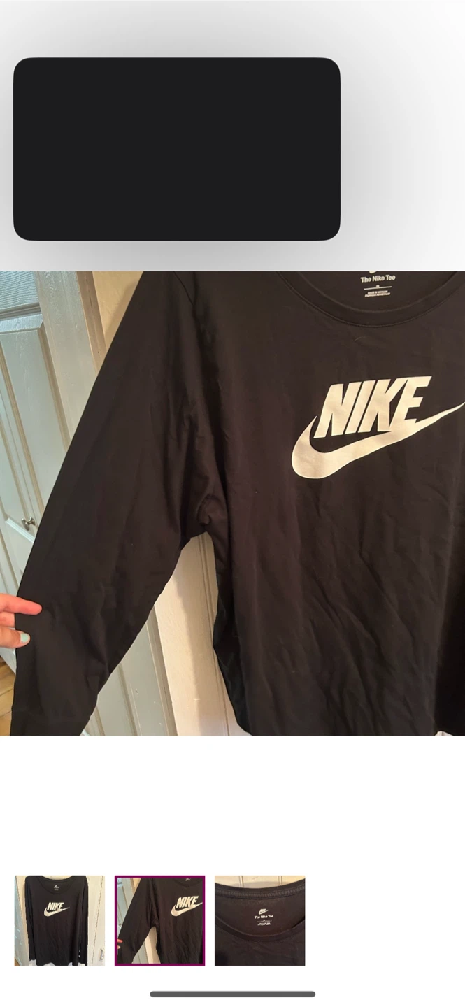 Nike The Nike Tee Black Long Sleeve - 2XL - photo 2