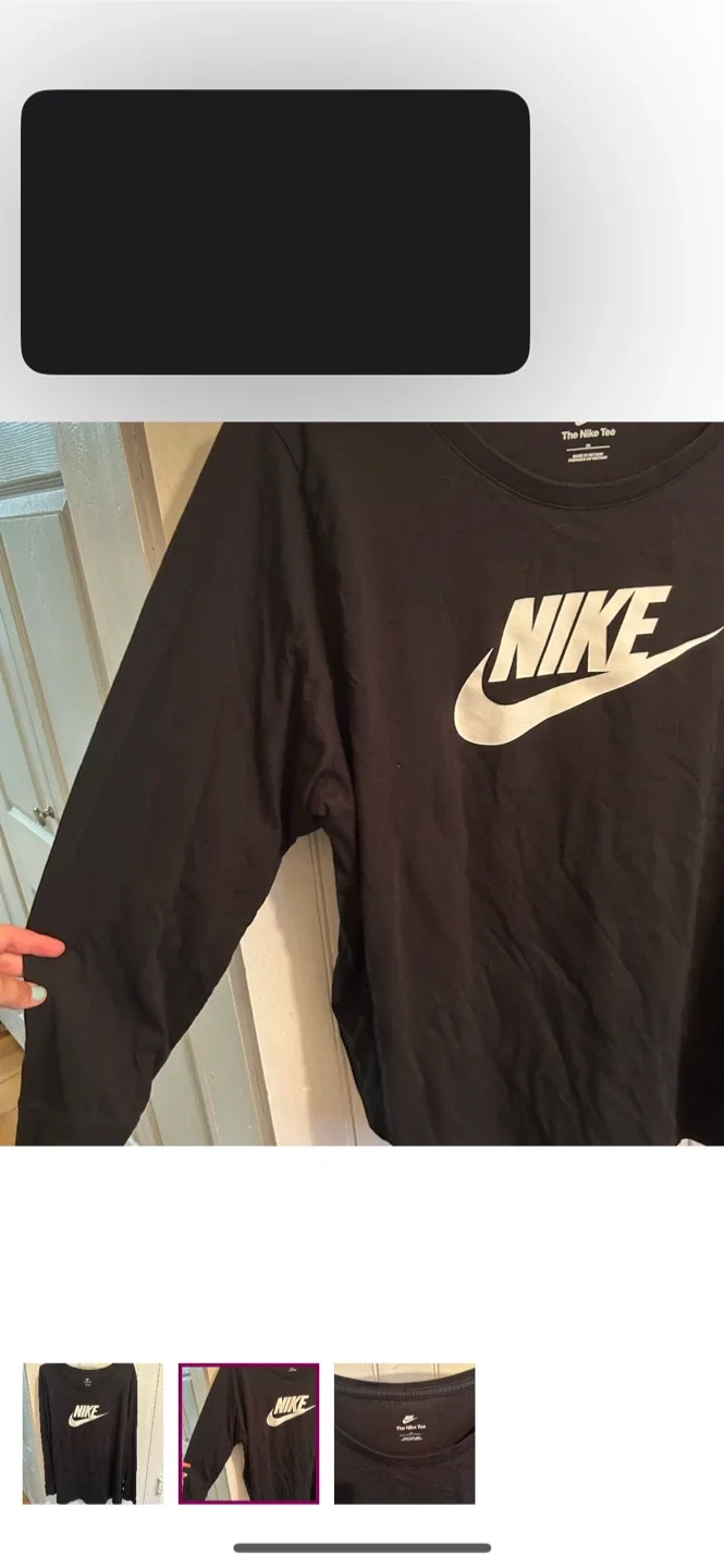 Nike The Nike Tee Black Long Sleeve - 2XL image indicator(2)
