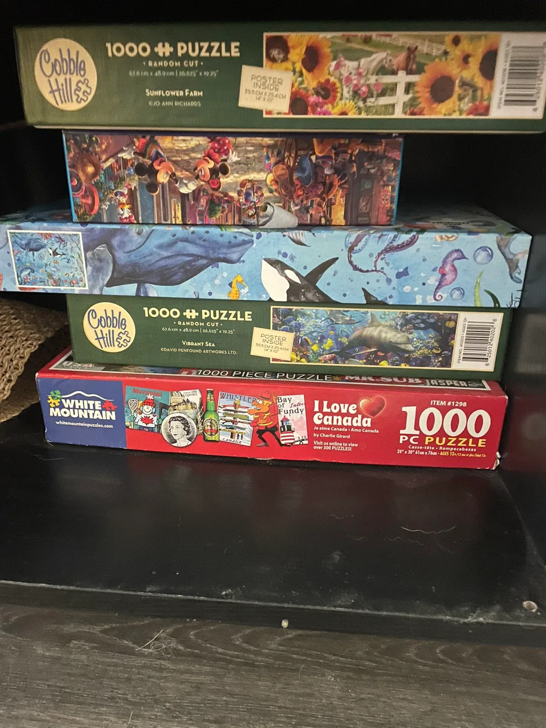 Assorted 1000 Piece Puzzles