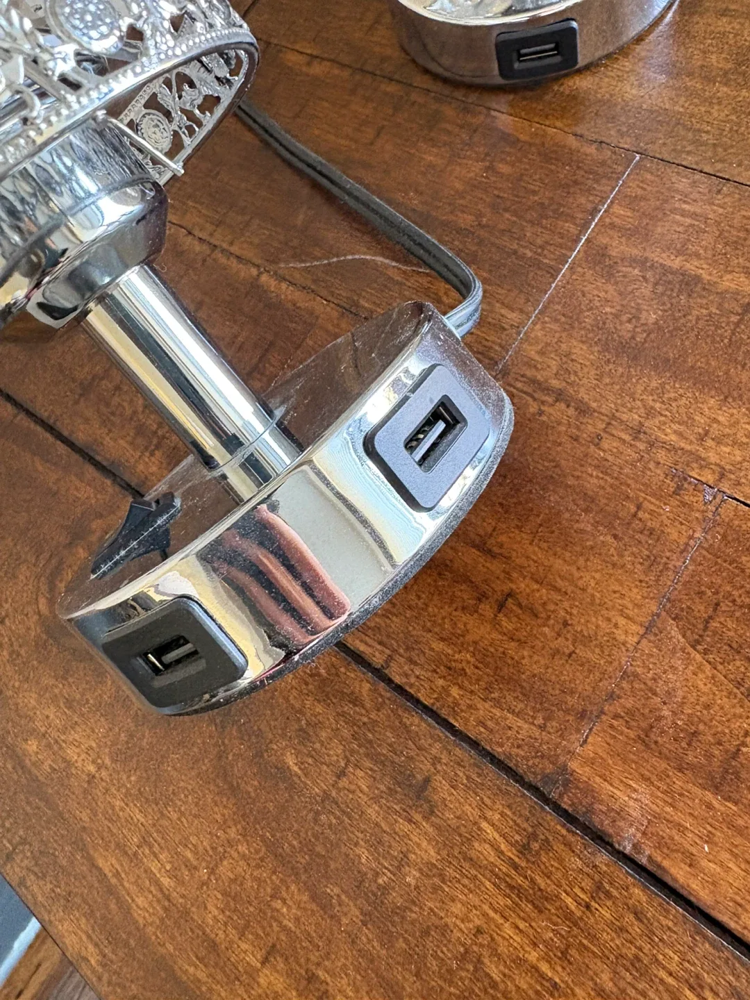 2 - 12” Bedside Lamps with USB Charging Ports image indicator(3)