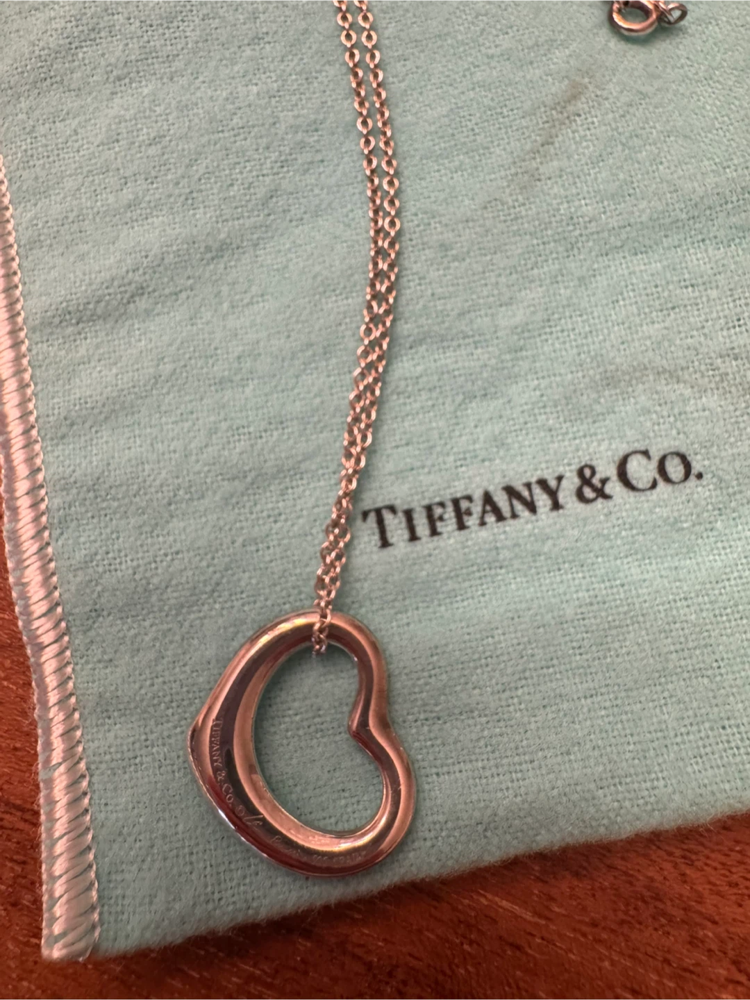 Tiffany & Co. Open Heart Pendant Necklace - photo 3