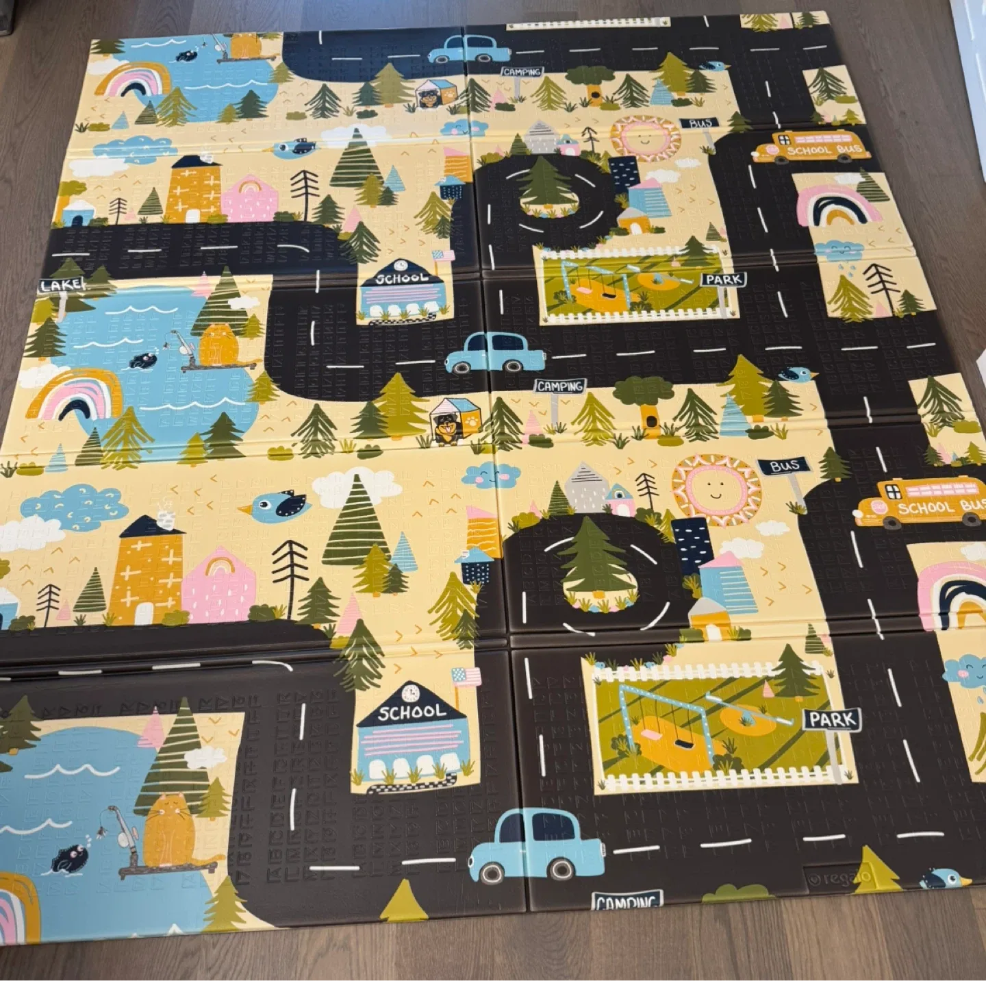 Play Mat with City & ABC Design