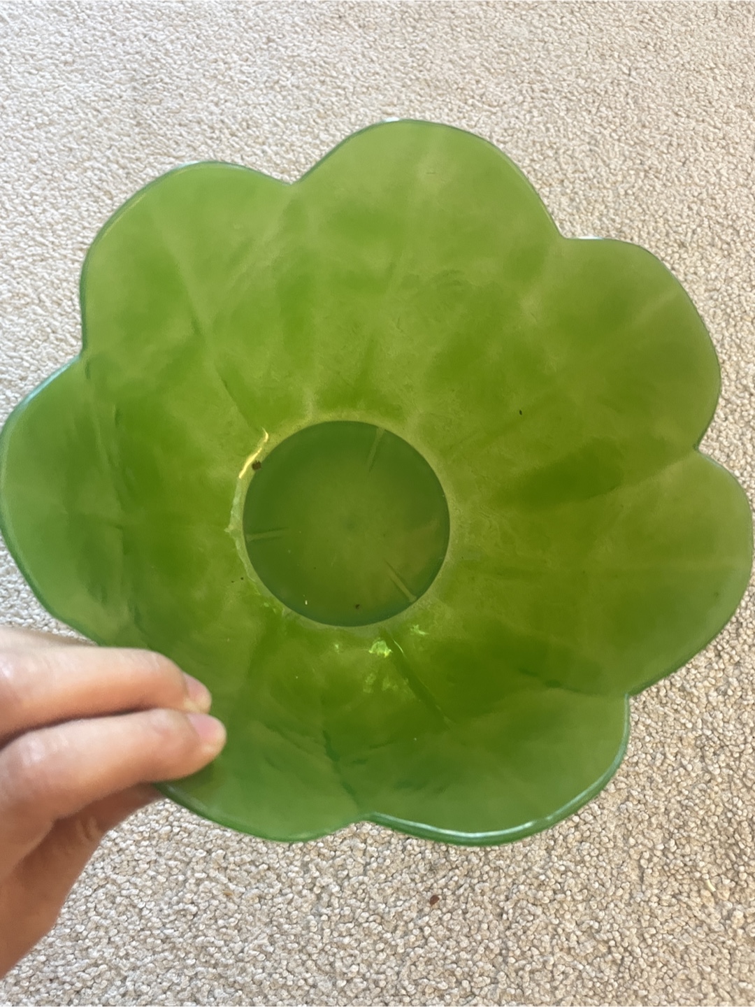 Green Flower Shaped Bowl - photo 2