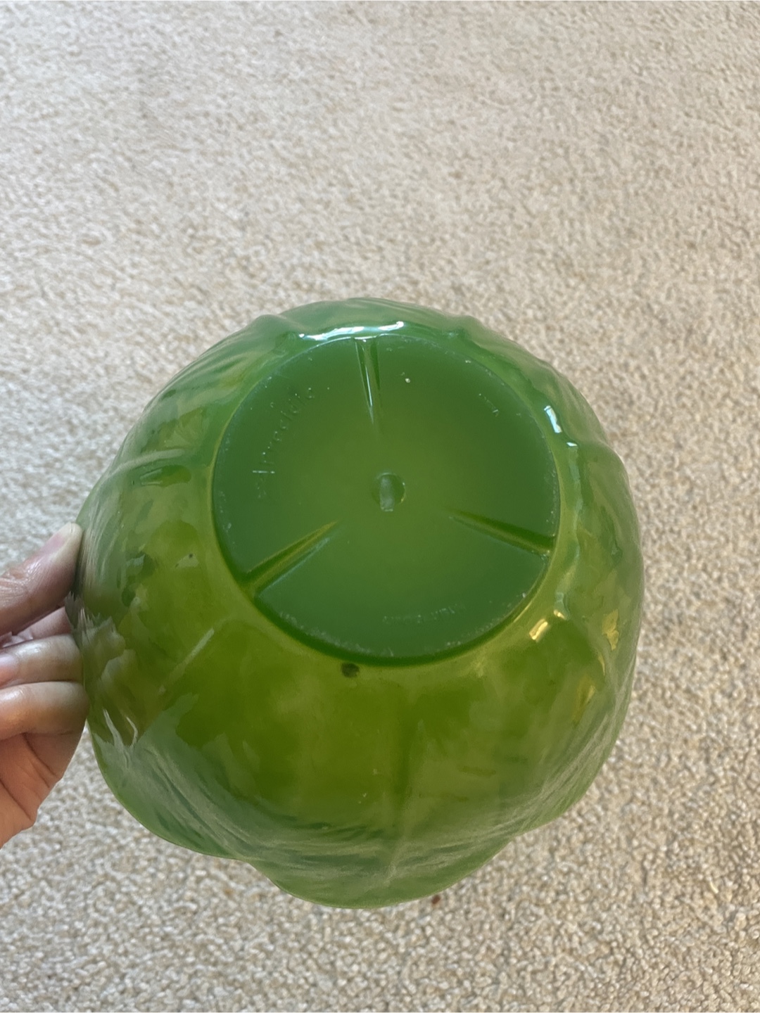 Green Flower Shaped Bowl - photo 3