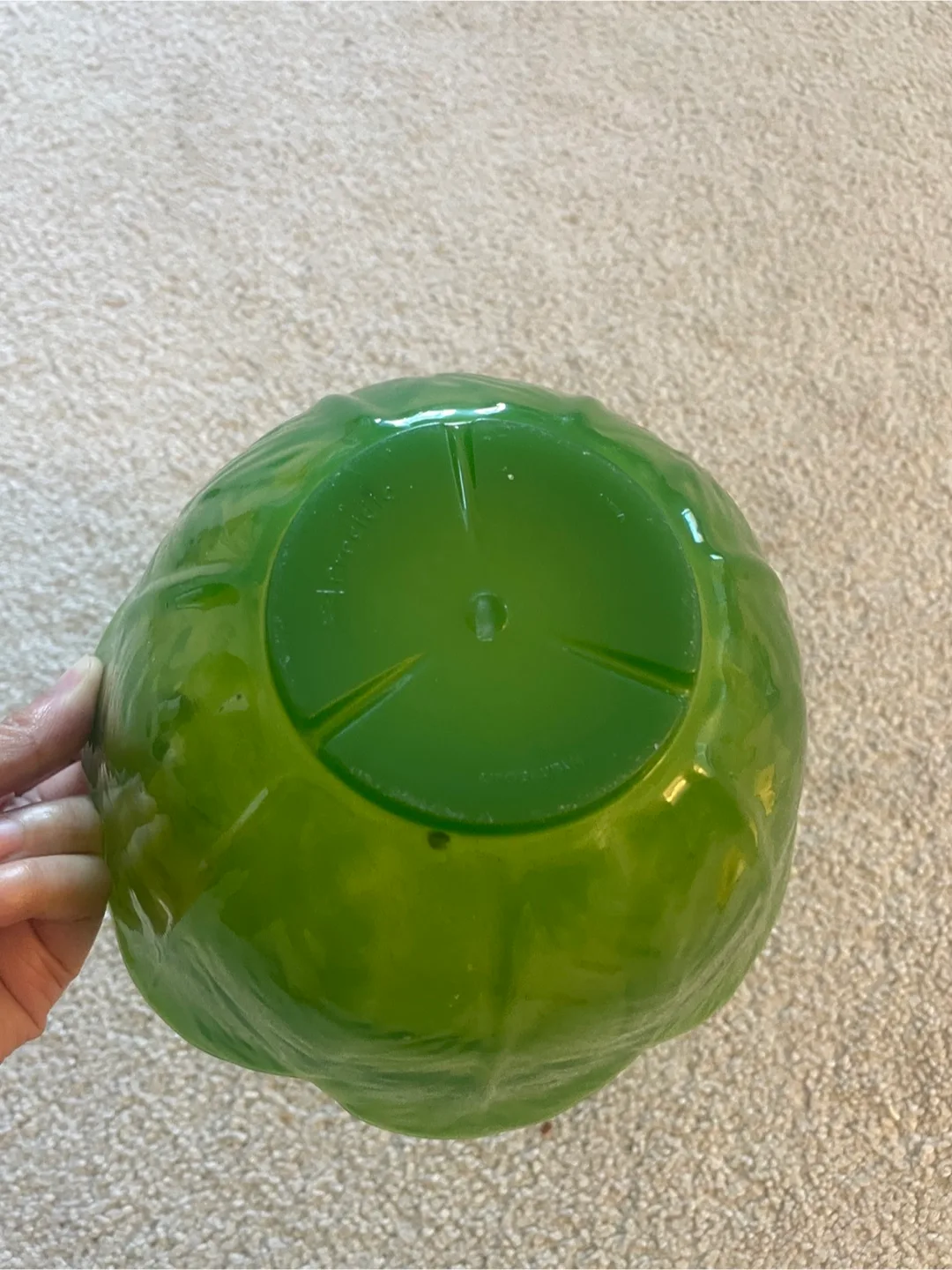 Green Flower Shaped Bowl image indicator(3)