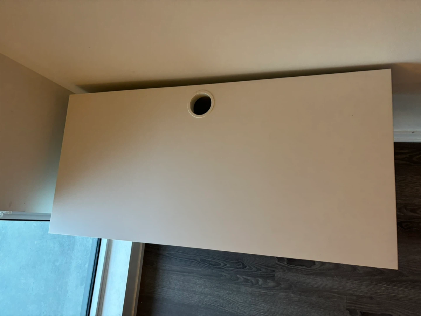 IKEA Black Office Chair & White Desk - photo 3