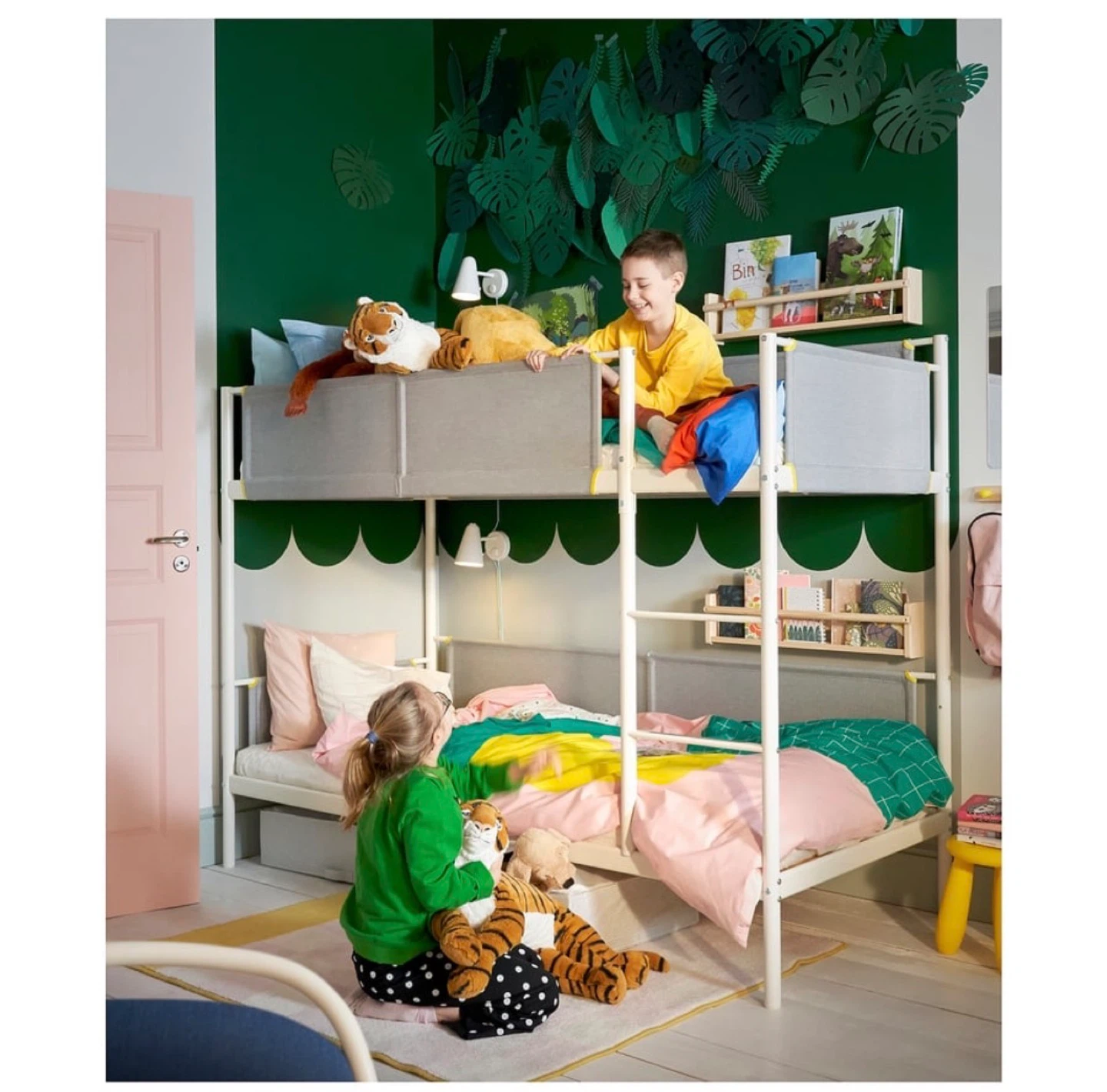 IKEA Vitval Bunk Bed Frame & Mattresses