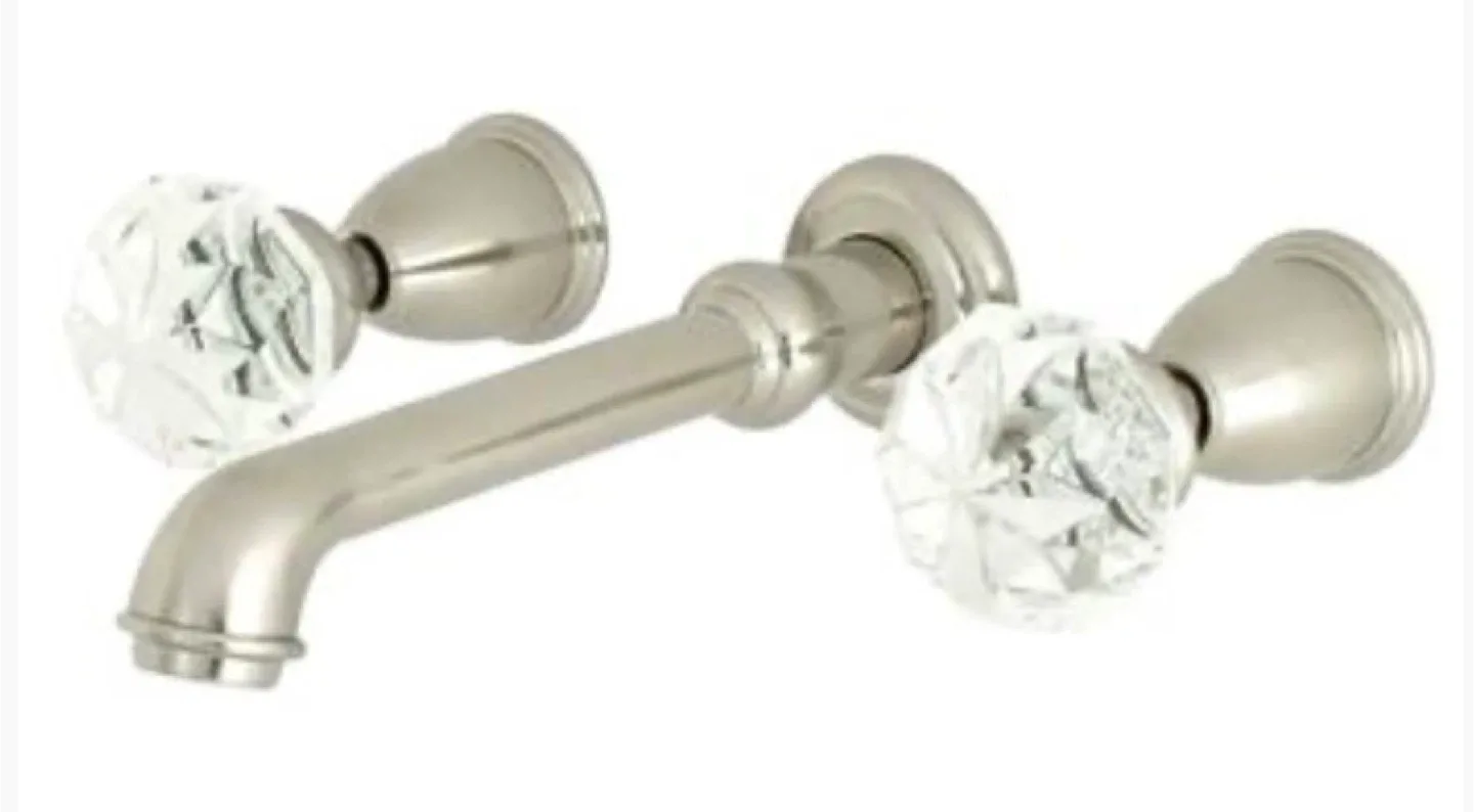 BRAND NEW! Two-Handle 3-Hole Wall Mount Bathroom Faucet