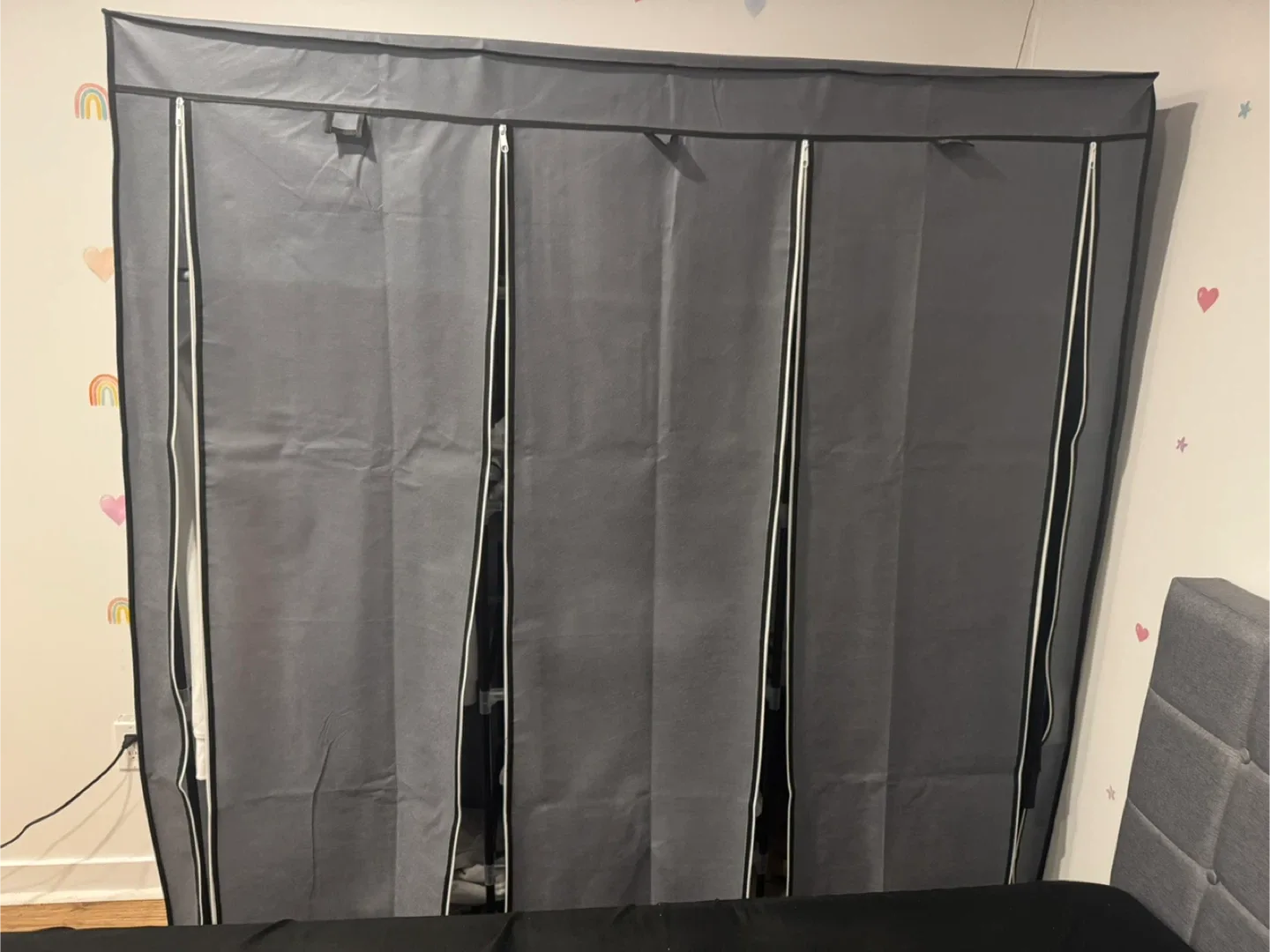 Portable Closet Wardrobe - Grey