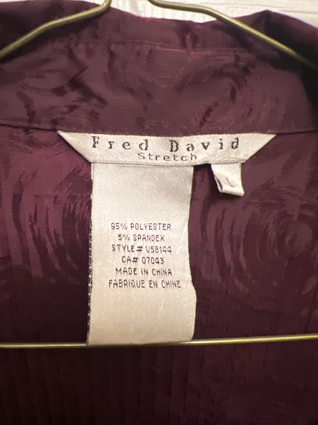 Fred David Stretch Blouse - Size L - photo 3