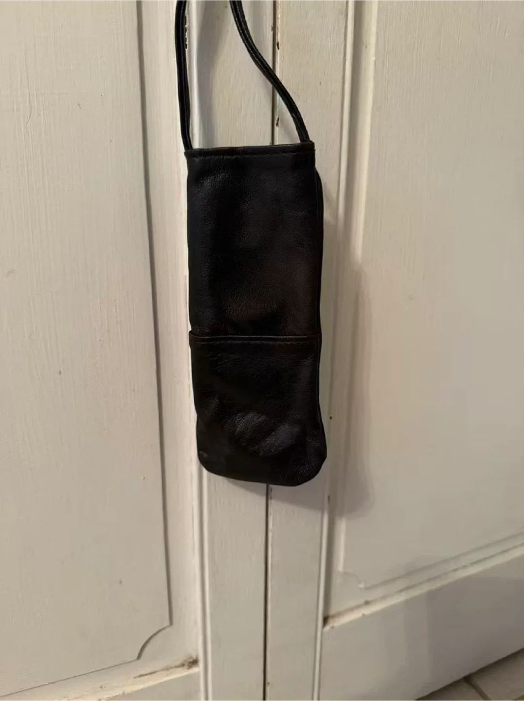 Leather Glasses Case with Strap image indicator(5)