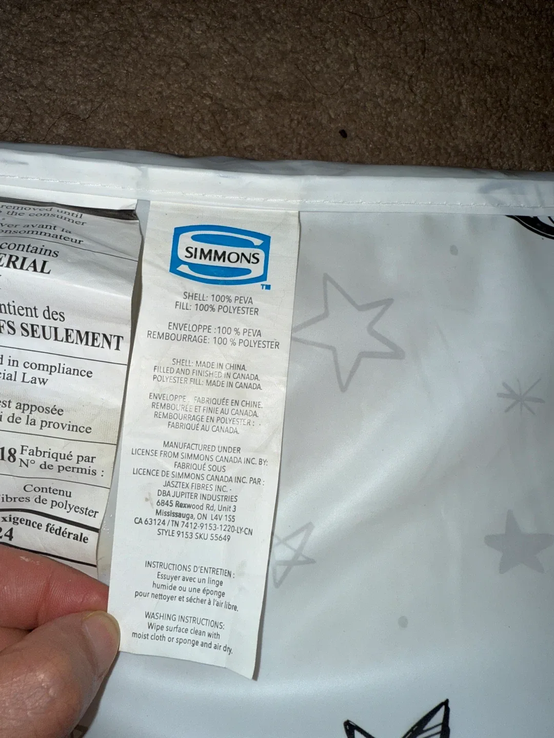 Simmons Crib Mattress - Star Pattern image indicator(2)