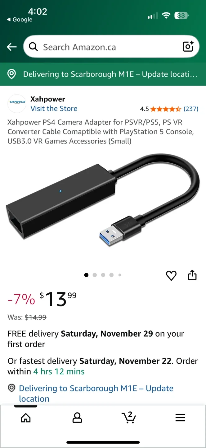 Used PlayStation VR [MISSING 3 PIECES] image indicator(4)