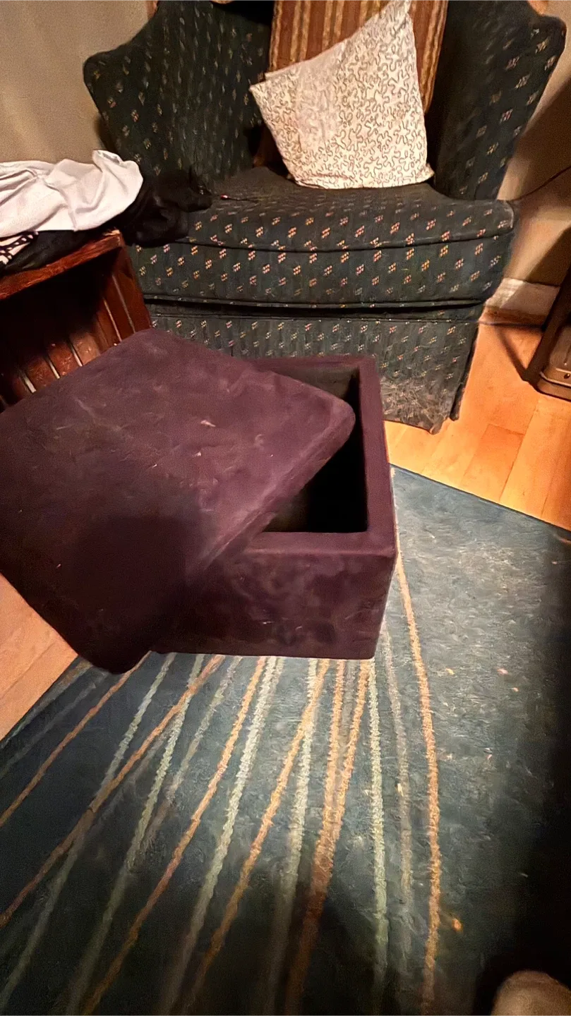 Purple Ottoman Storage Cube