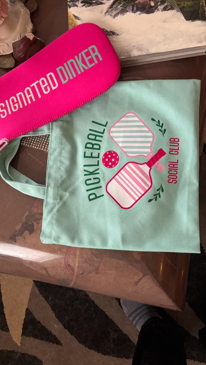 Fab Finds Pickleball Tote Bag, and ball cooler