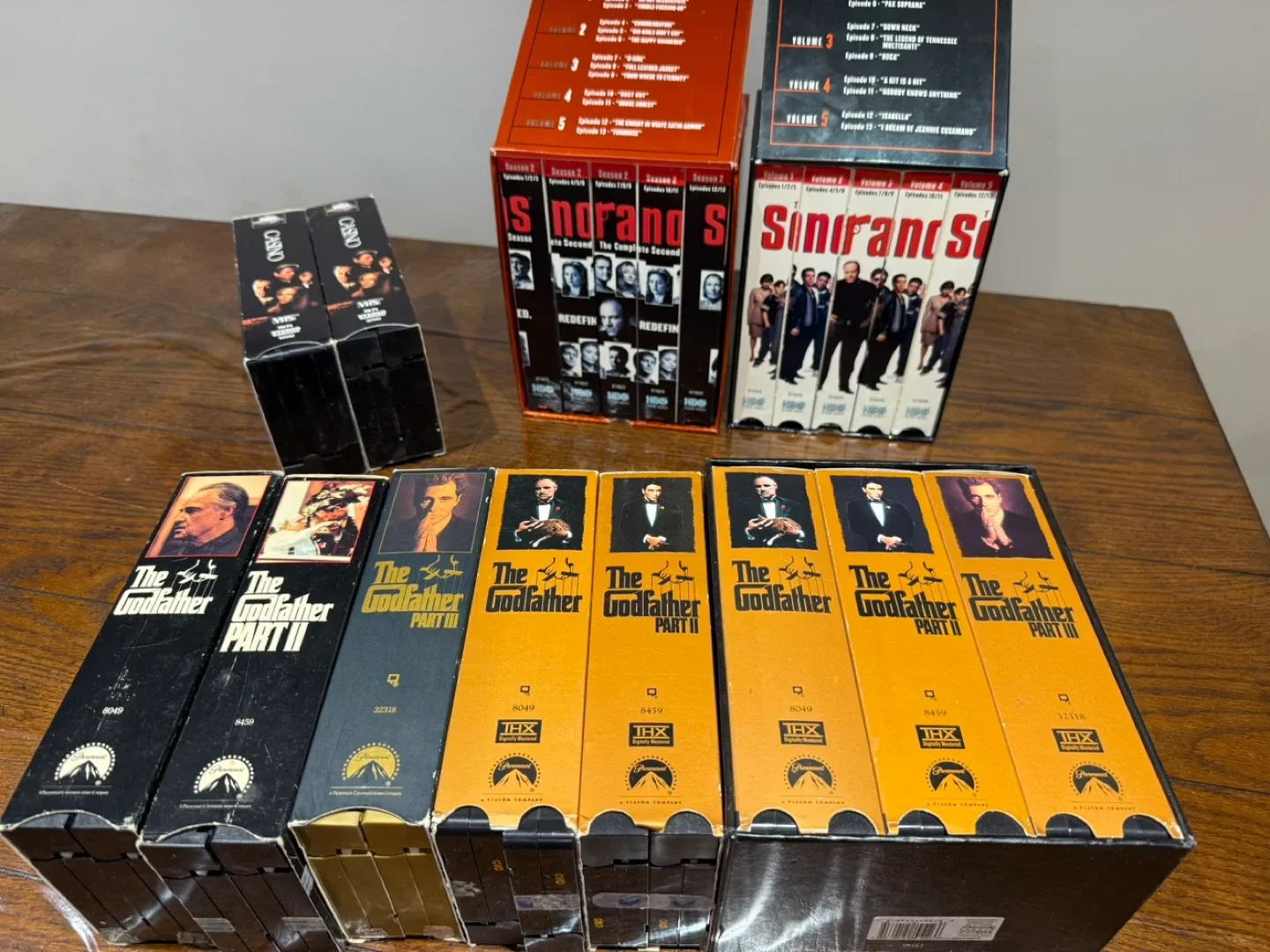 The Sopranos, The Godfather & Casino VHS collection image indicator(2)