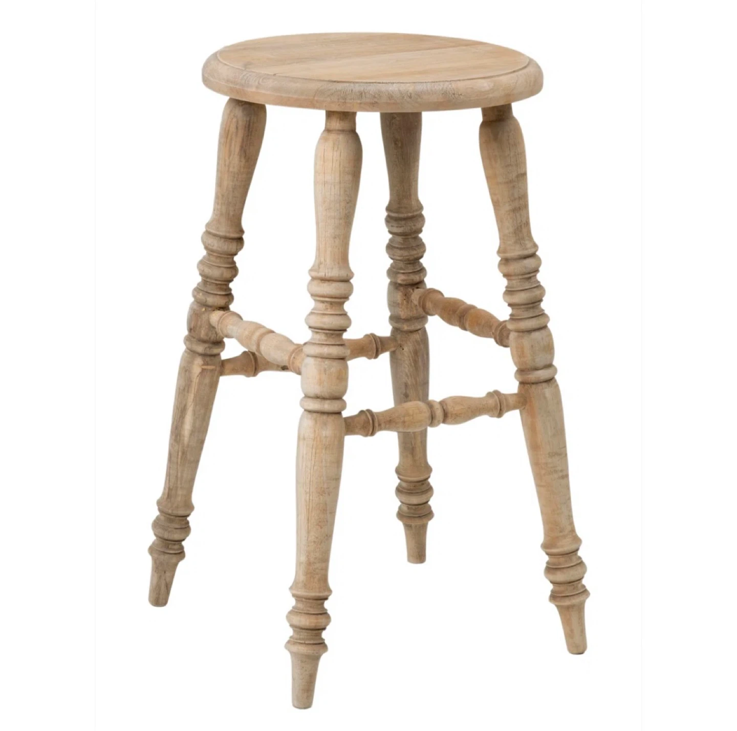 NEW! 24” Farmhouse Style Solid Wood Counter Stool (Set of 2) - photo 2