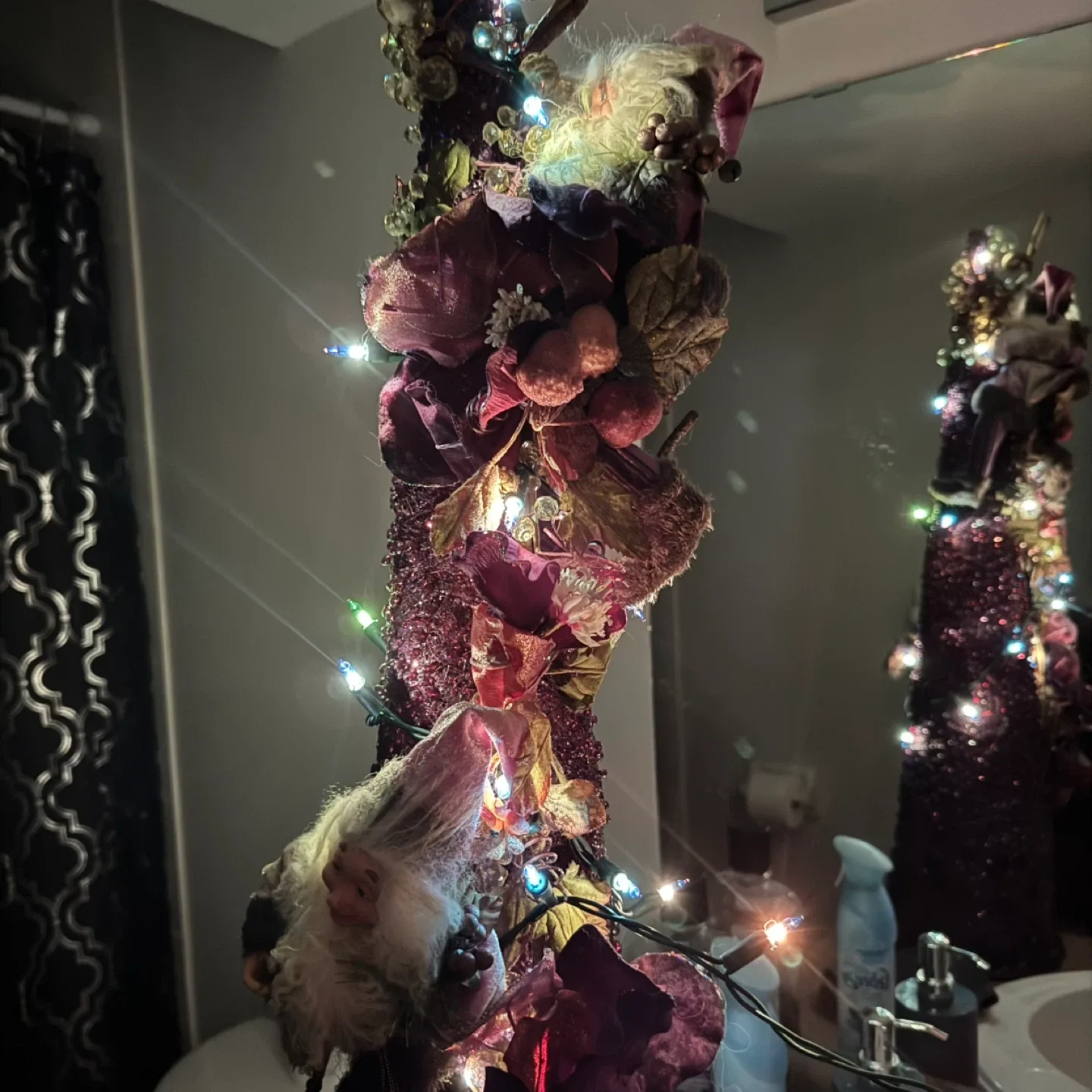 Decorative purple Floral/Fairy Christmas Tree image indicator(4)