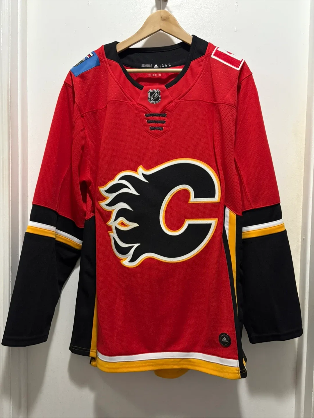 Calgary Flames NHL Adidas Jersey Size 50