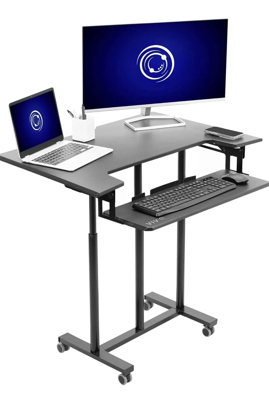 Adjustable Height Standing Desk, chair, queen mattress available