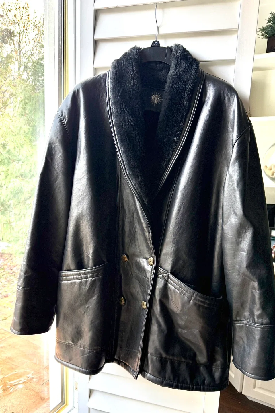🔥Men’s Hand Made in Italy Leather Coat - L/XL