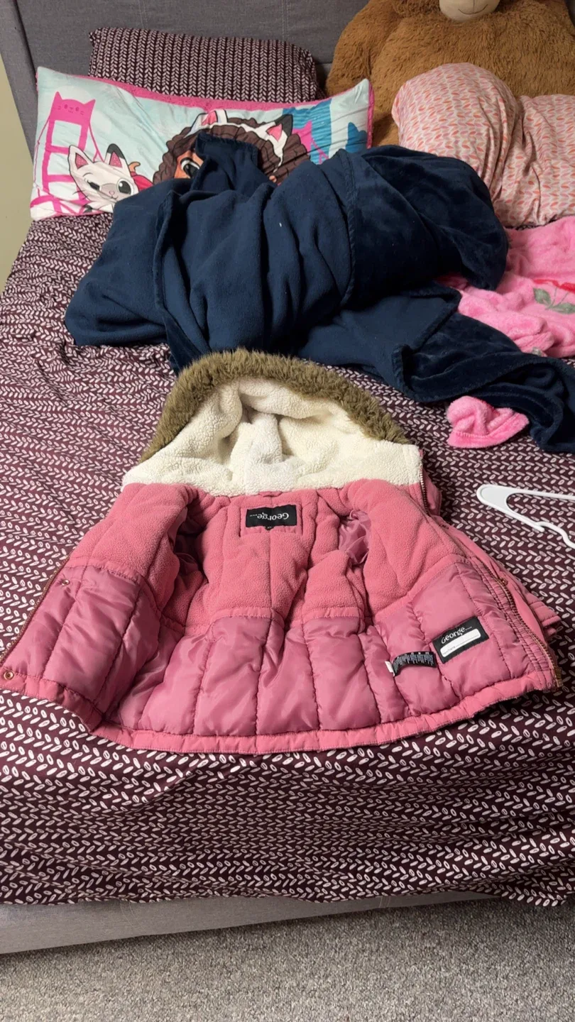 George Pink Puffer Jacket   2T image indicator(2)