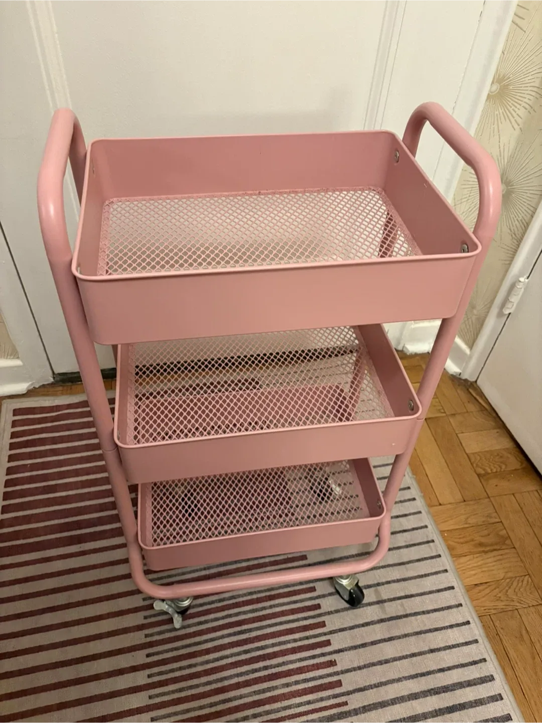 Rolling storage cart