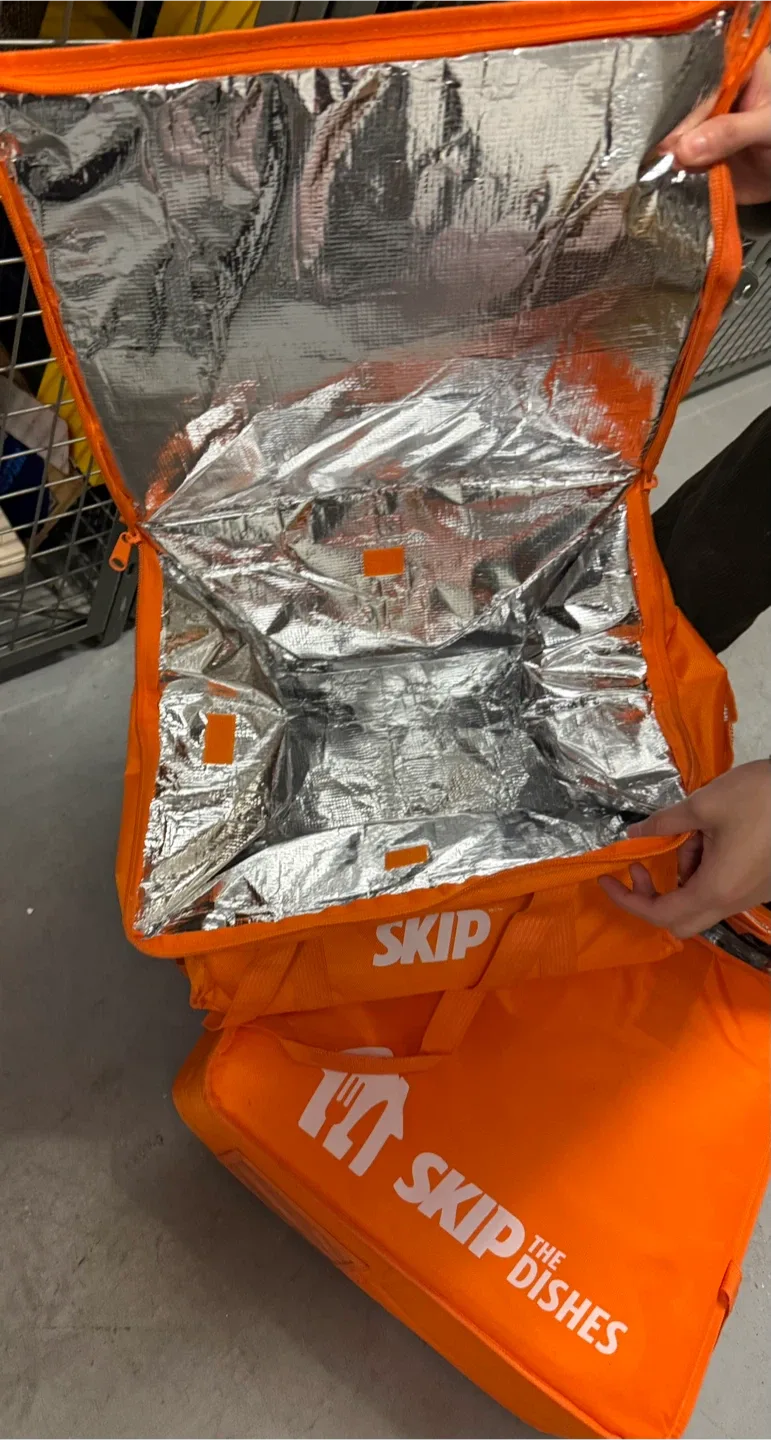 Skip The Dishes Insulated Delivery Bag - Orange image indicator(3)