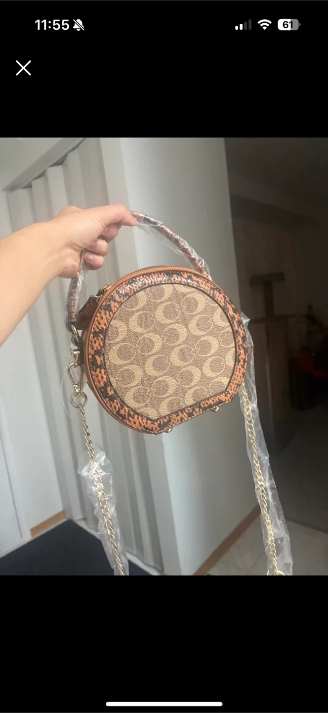 Coach Round Crossbody Bag - New