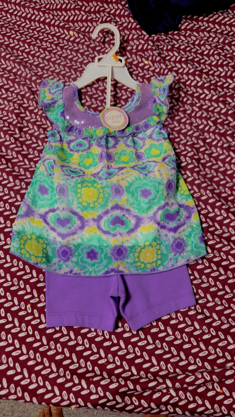 Piper Baby Outfit - Top & Shorts Set-12 months