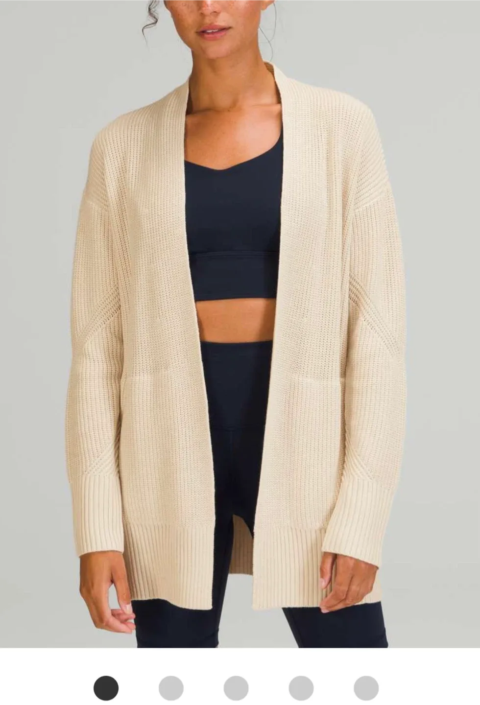 NEW! Lululemon Cashmere Blend Cardigan/Wrap image indicator(2)