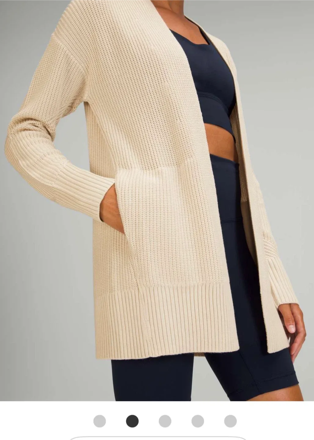 NEW! Lululemon Cashmere Blend Cardigan/Wrap image indicator(3)