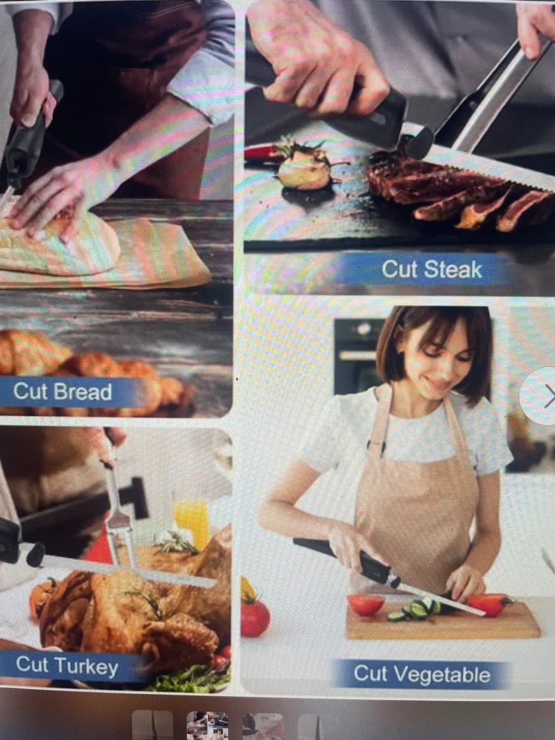 Knife Electric‼️ Cut Cheese Meat Bread ‼️Sharp Double Blades image indicator(3)