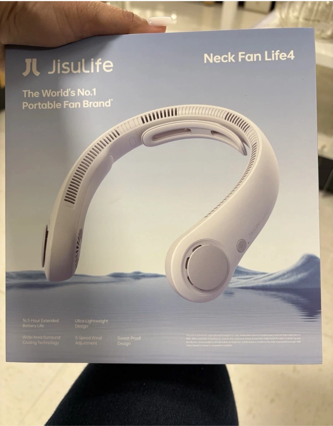 JisuLife Neck Fan Life4 - Portable & Lightweight