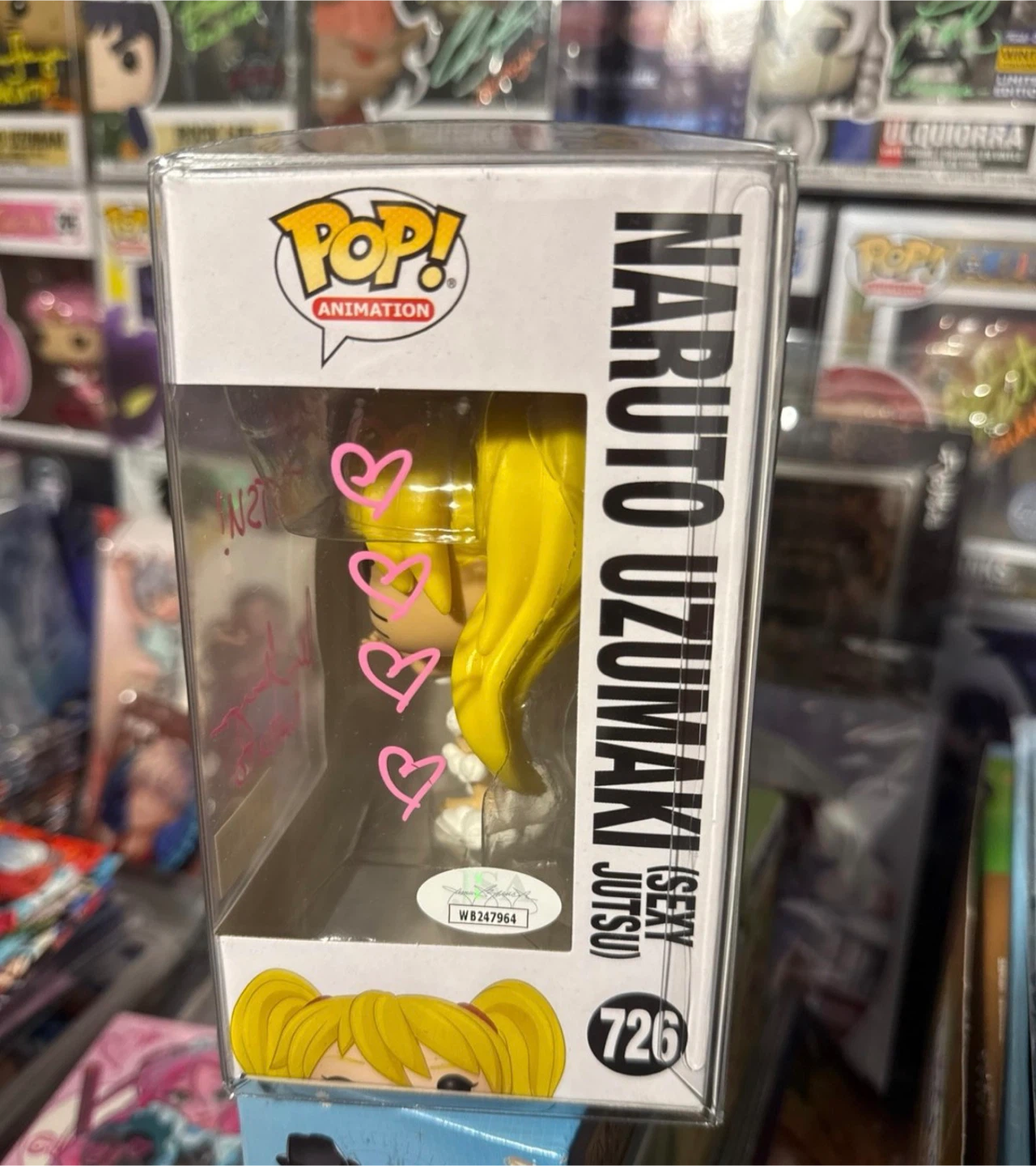 Signed Funko Pop! Naruto Uzumaki (Sexy Jutsu) #726 - photo 2