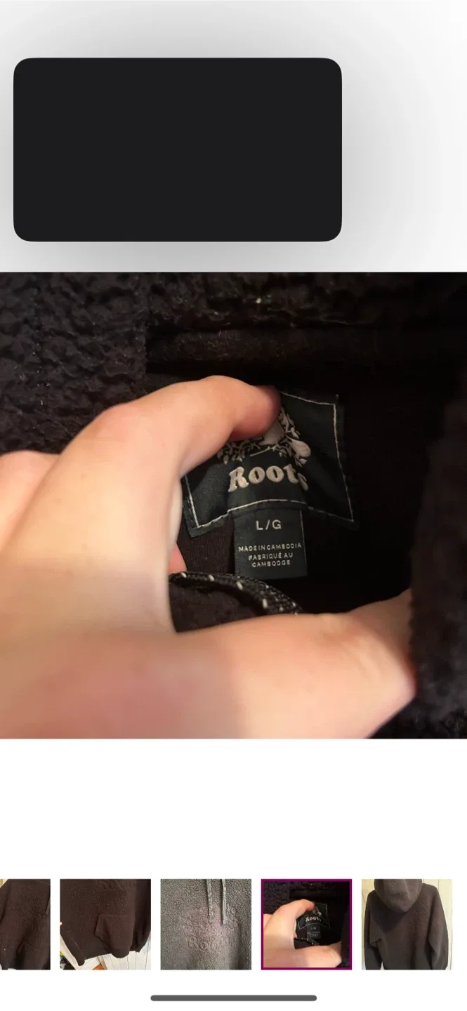 Roots Sherpa Hoodie - Size L image indicator(5)