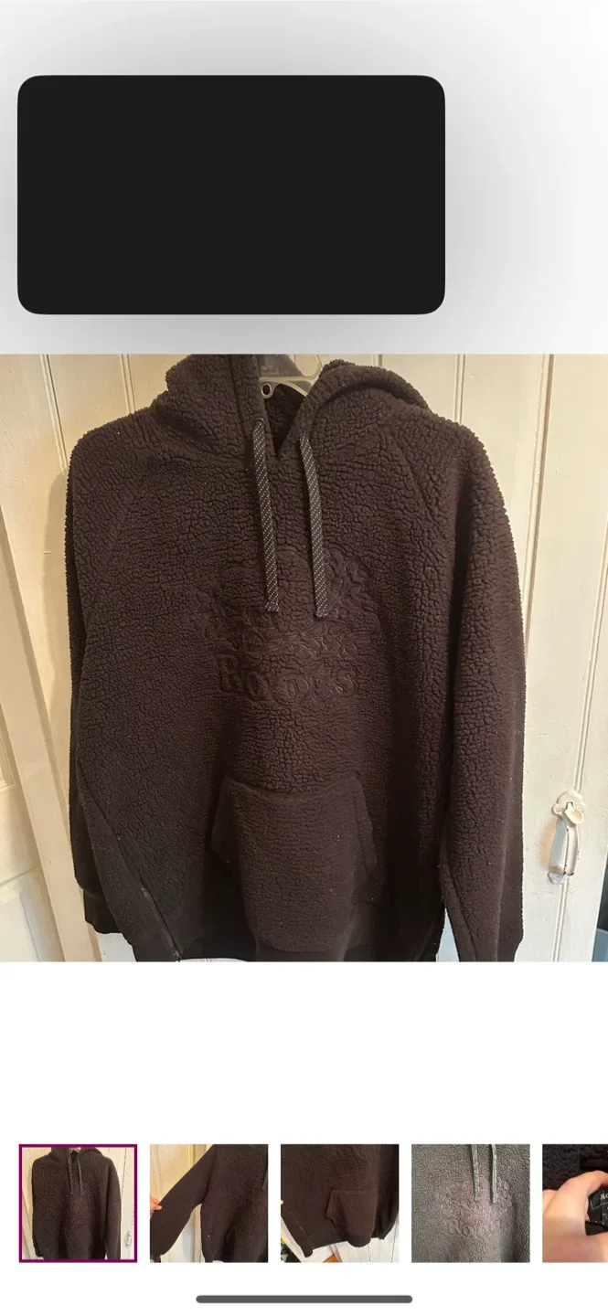 Roots Sherpa Hoodie - Size L