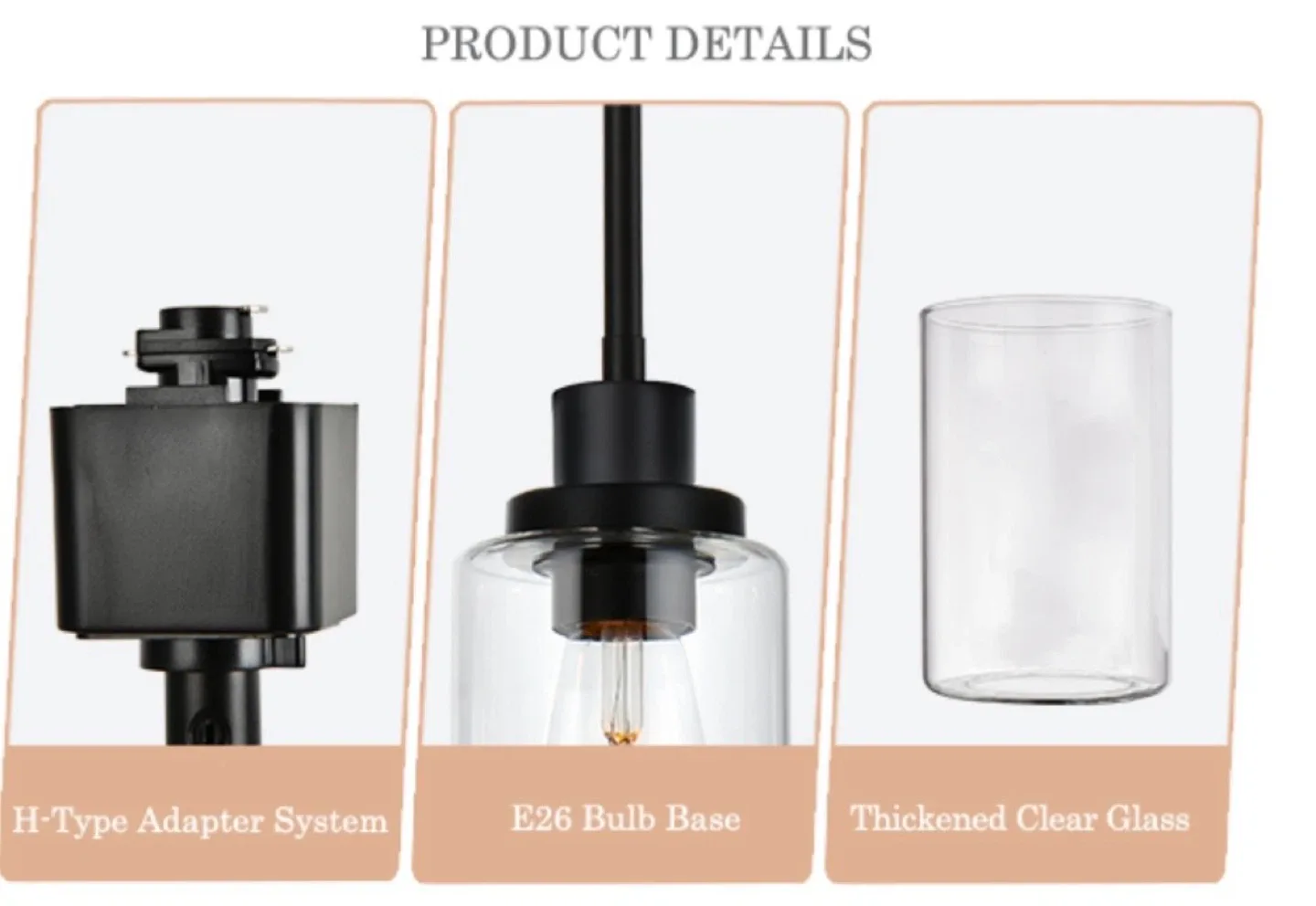 Black 3-Light Track Lighting Fixture image indicator(10)