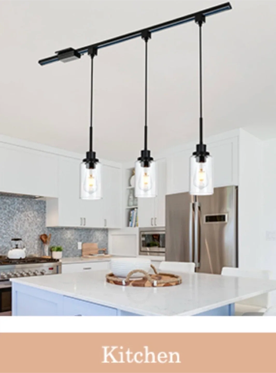 Black 3-Light Track Lighting Fixture image indicator(7)