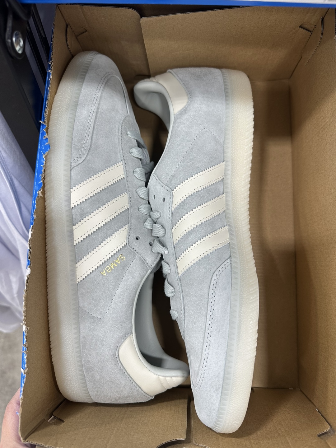Adidas Samba OG Powder Blue/White - Like New (no box) - photo 4