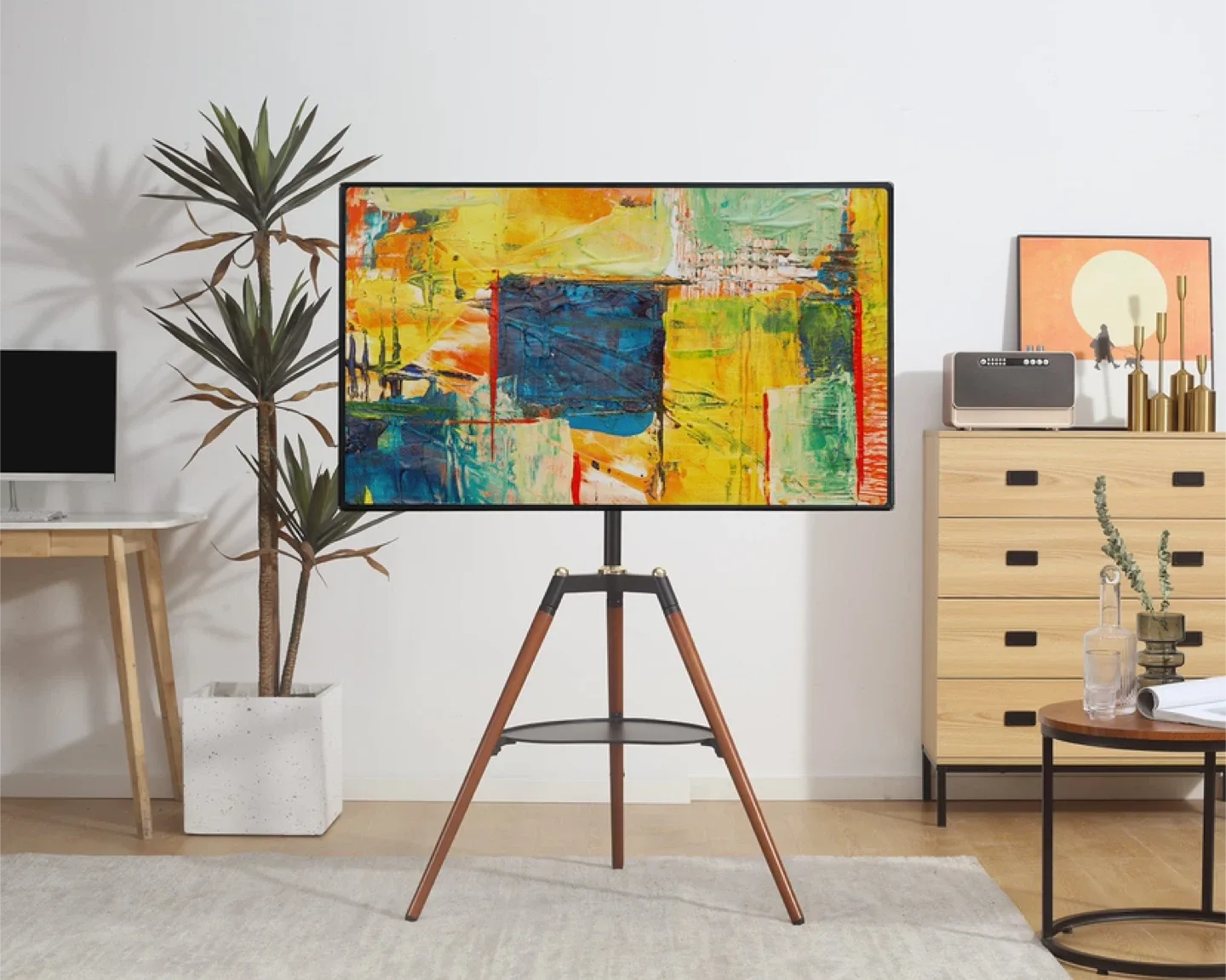 ETHU Easel TV Stand for 32-65 inch Screens - Height Adjustable image indicator(6)