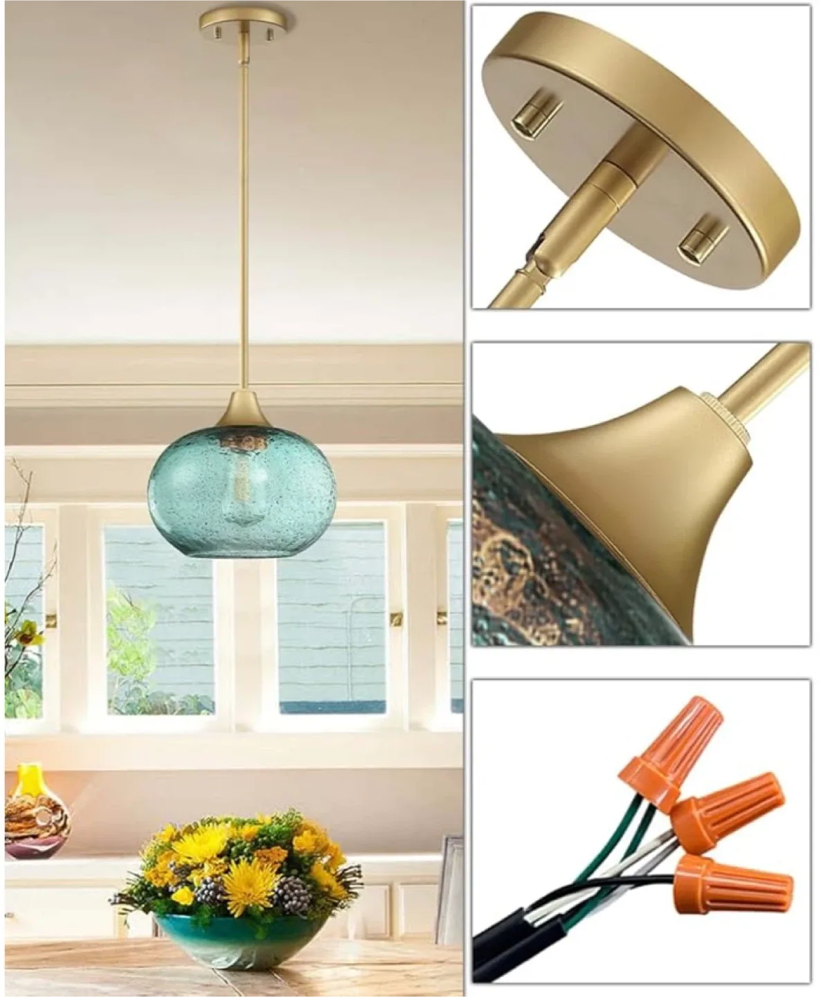 SEENMING HOUSE 3PK 1-Light Pendant Lights image indicator(4)