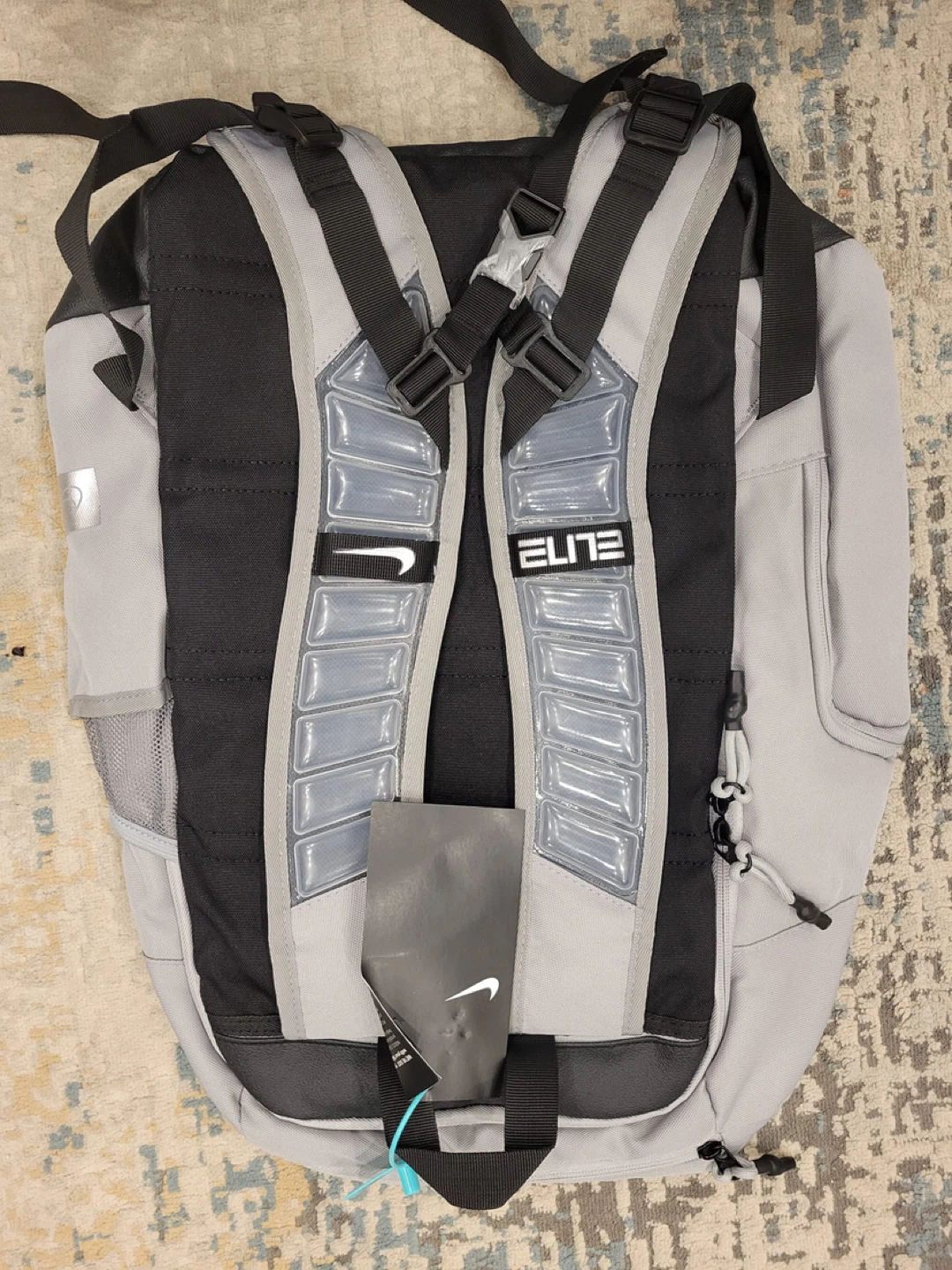 New Nike Elite Backpack Grey/Black - photo 2