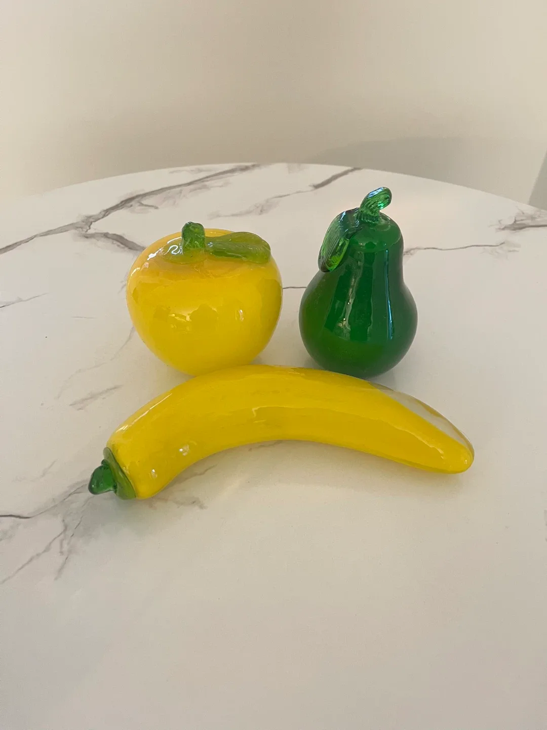 Glass Fruit Figurines - Apple, Pear & Banana image indicator(3)