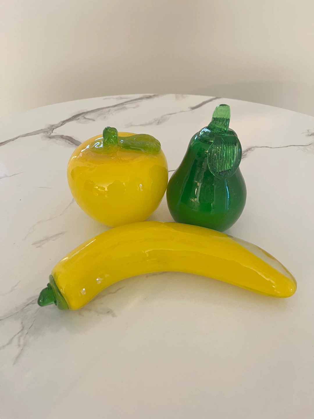 Glass Fruit Figurines - Apple, Pear & Banana - photo 4
