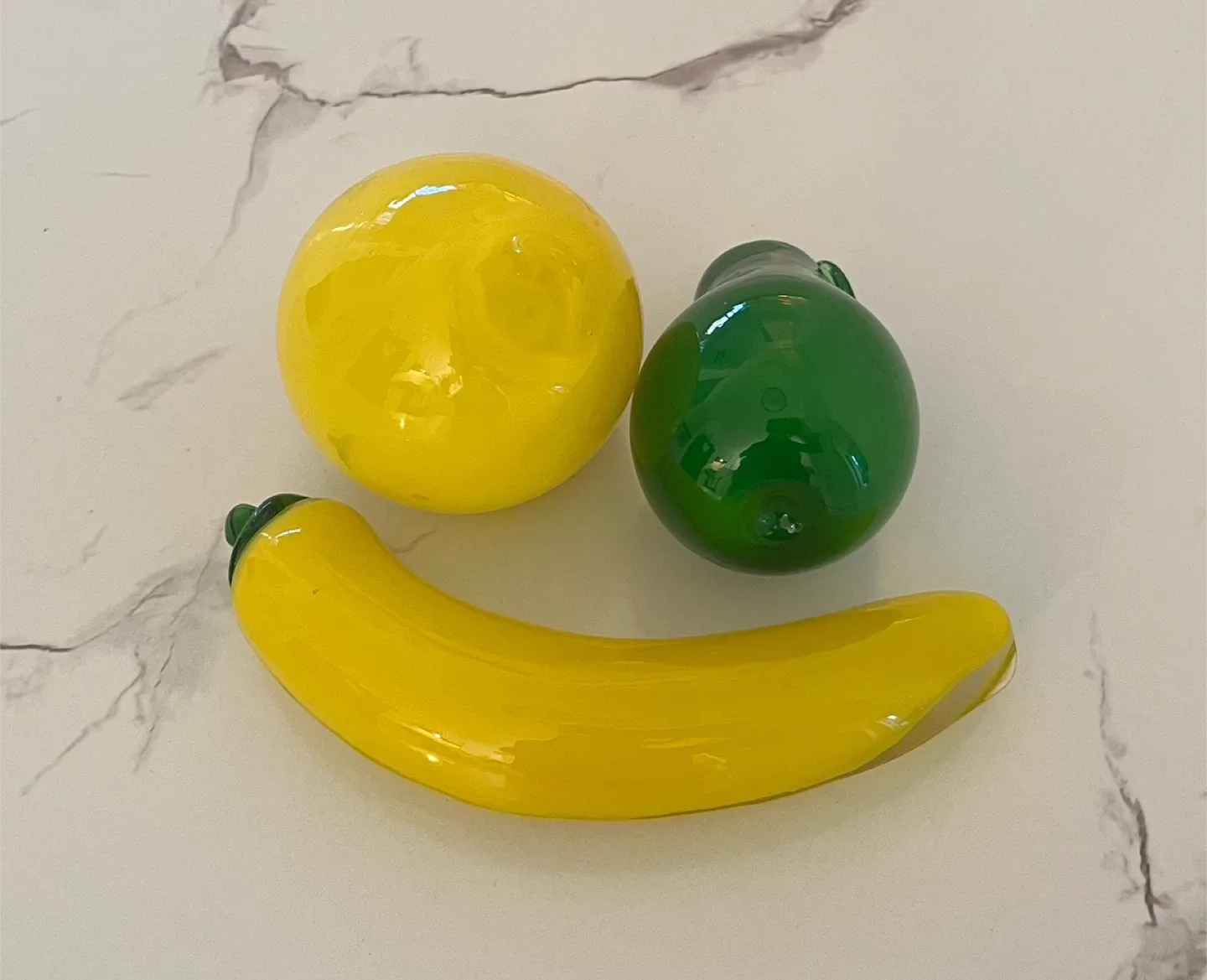Glass Fruit Figurines - Apple, Pear & Banana image indicator(6)