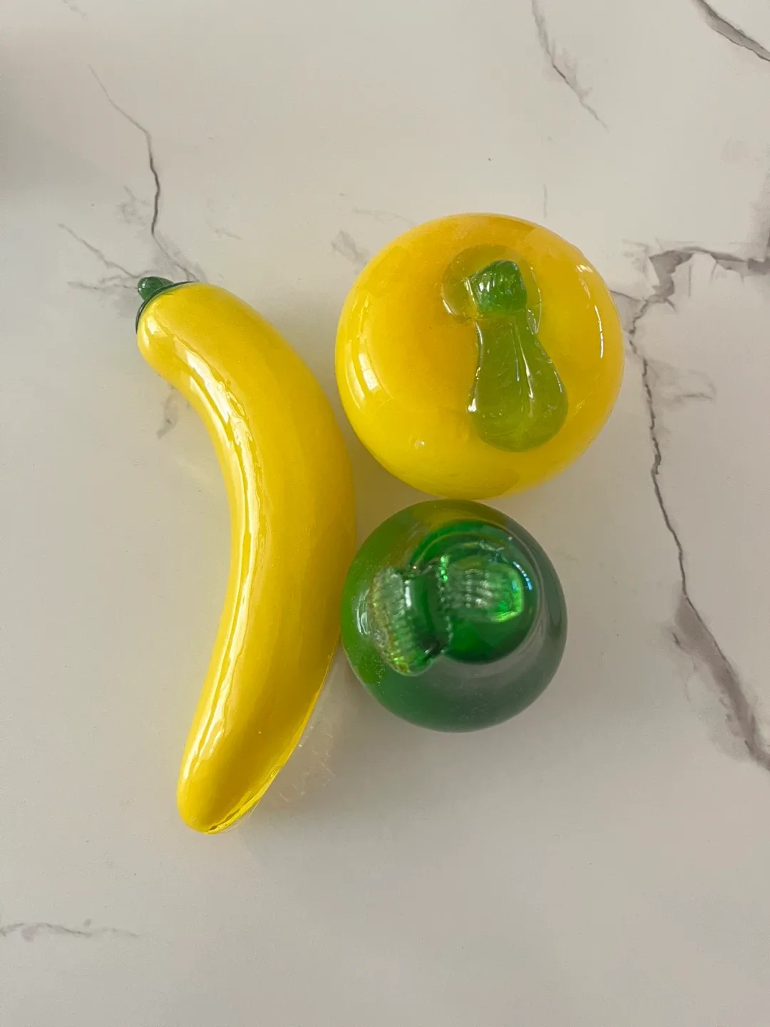 Glass Fruit Figurines - Apple, Pear & Banana image indicator(7)