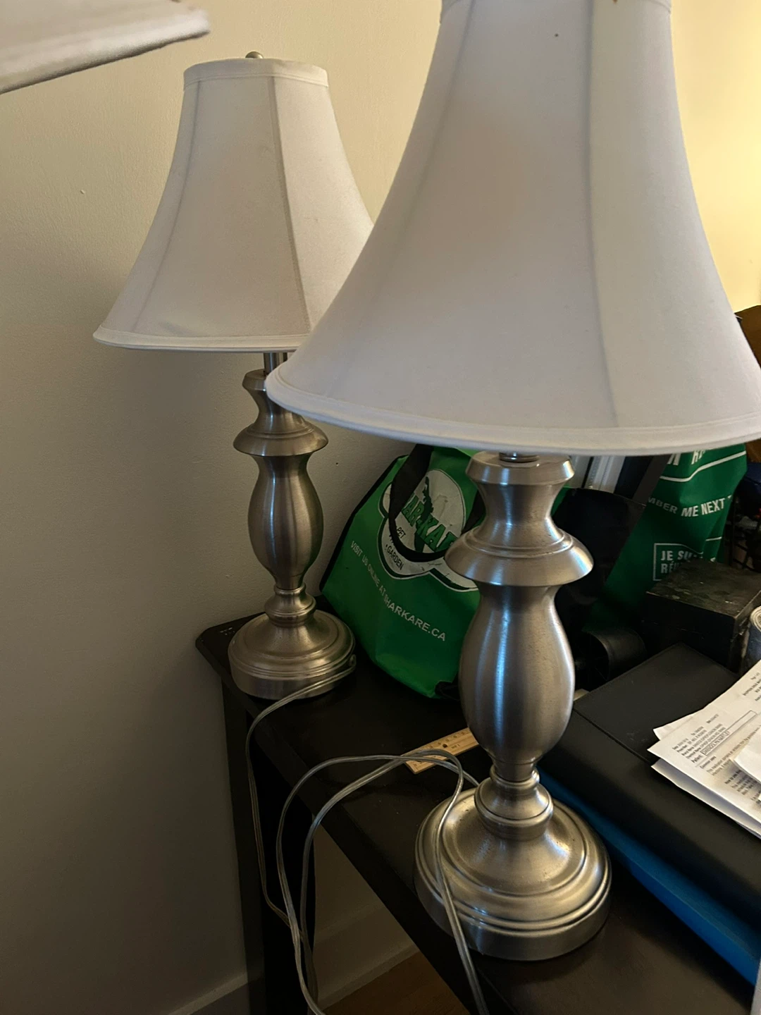 Pair of Silver  Lamps - photo 5