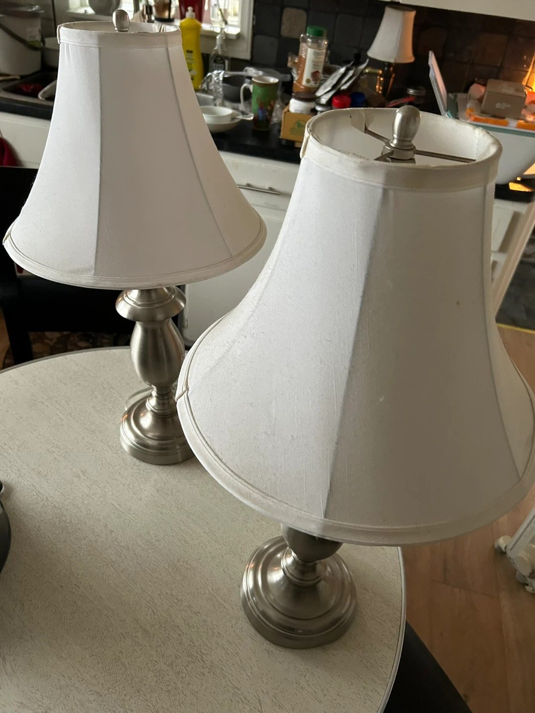 Pair of Silver  Lamps - photo 3