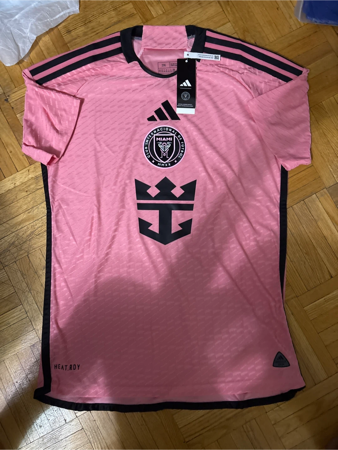 Adidas Inter Miami 2024 Pink Football Jersey - Size 2XL